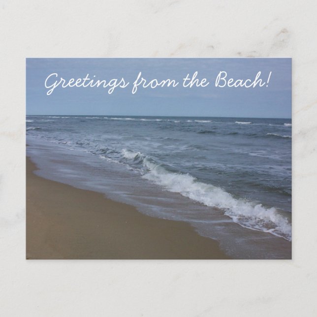 Carte Postale Salutations de la plage ! (Devant)