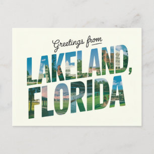 Carte Postale Salutations de Lakeland, Floride Travel