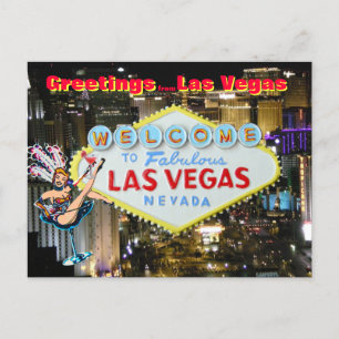 Carte Postale Salutations de Las Vegas