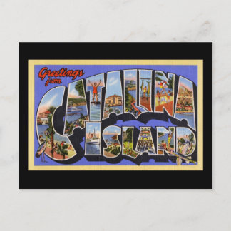 Carte Postale Salutations de l'île Catalina