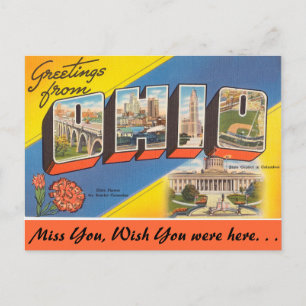 Carte Postale Salutations de l'Ohio