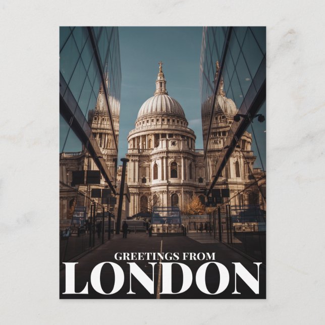 Carte Postale salutations de Londres (Devant)