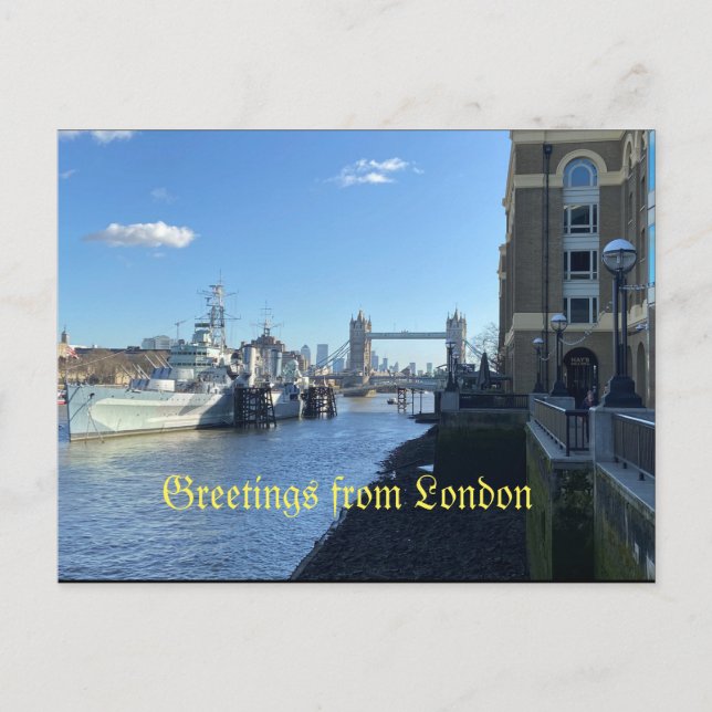 Carte Postale Salutations de Londres (Devant)