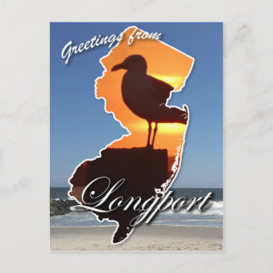 Carte Postale Salutations de Longport