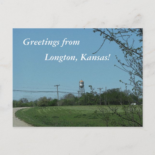 Carte postale : Salutations de Longton, Kansas ! (Devant)