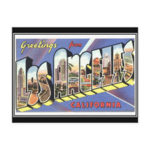Salutations de Los Angeles California Vintage