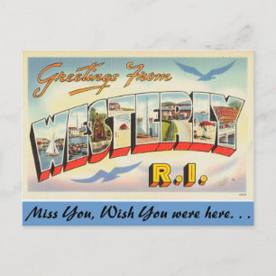 Carte Postale Salutations de l'Ouest