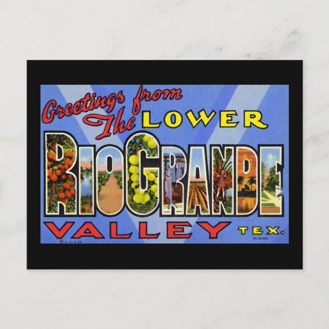 Carte Postale Salutations de Lower Rio Grande Valley Texas (Devant)