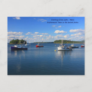 Carte Postale Salutations de Lubec, Maine