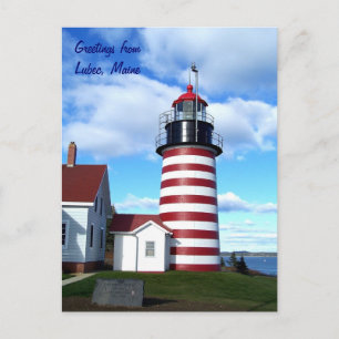 Carte Postale Salutations de Lubec, Maine