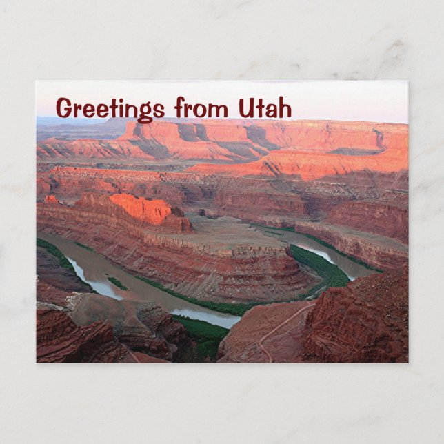 Carte Postale Salutations de l'Utah : Dead Horse Point State Par (Devant)