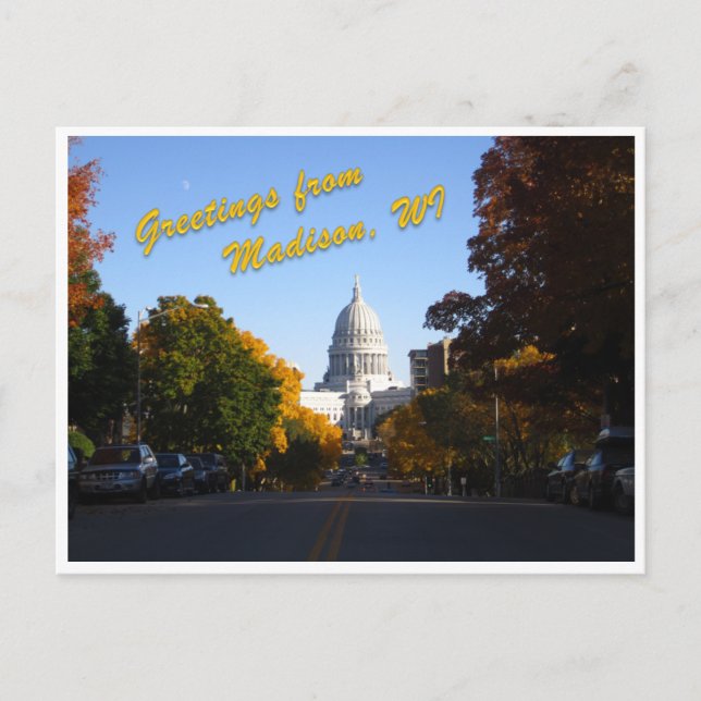 Carte Postale Salutations de Madison, WI (Devant)