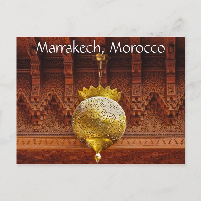 Carte Postale Salutations de Marrakech Maroc (Devant)