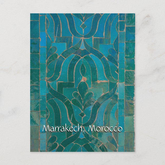Carte Postale Salutations de Marrakech Maroc (Devant)