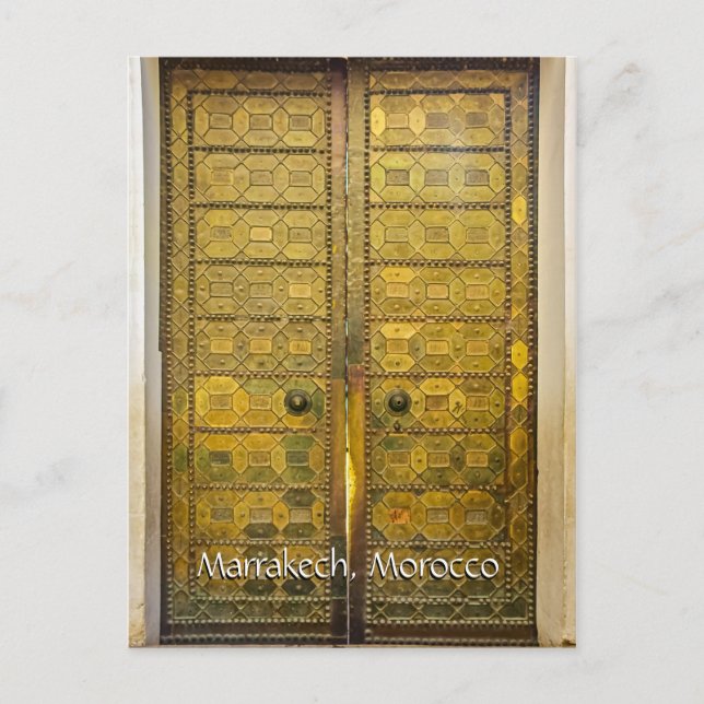 Carte Postale Salutations de Marrakech Maroc (Devant)