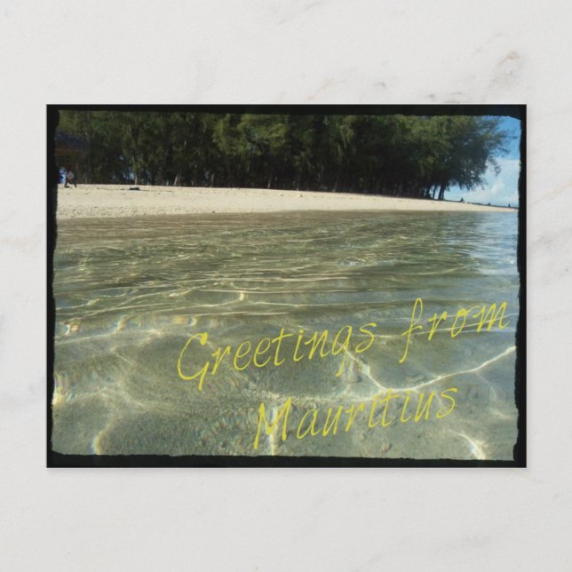 Carte postale "Salutations de Maurice" (Devant)