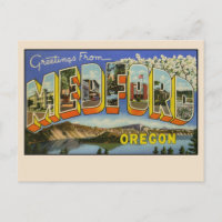 Salutations de Medford, Oregon Grande Lettre