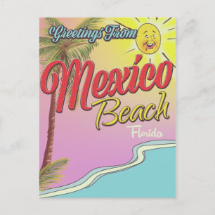 Carte Postale Salutations de Mexico Beach Floride
