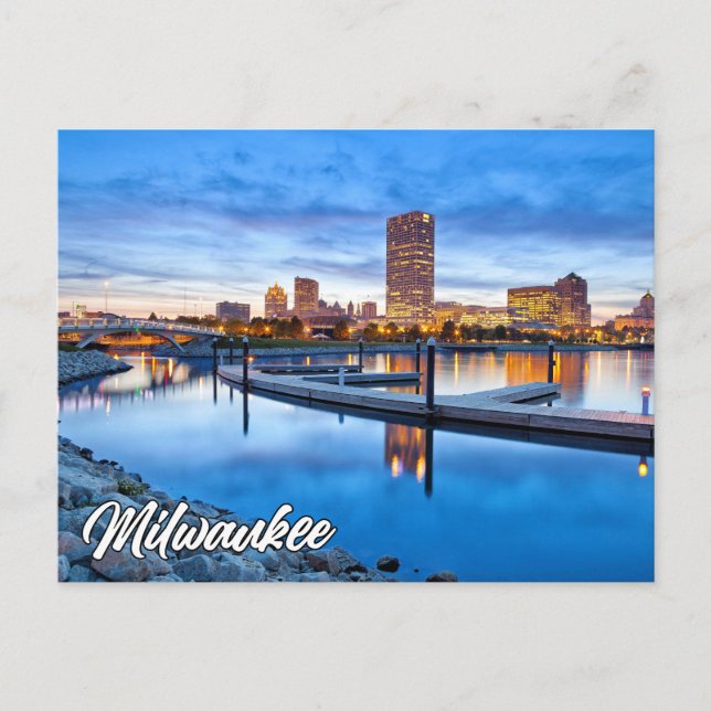 Carte Postale Salutations De Milwaukee, Wisconsin, États-Unis (Devant)