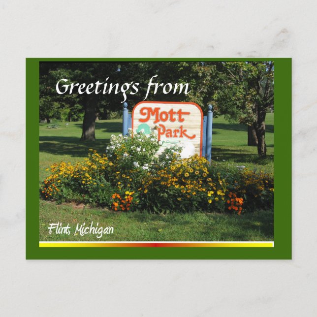 Carte Postale Salutations de Mott Mark (Devant)