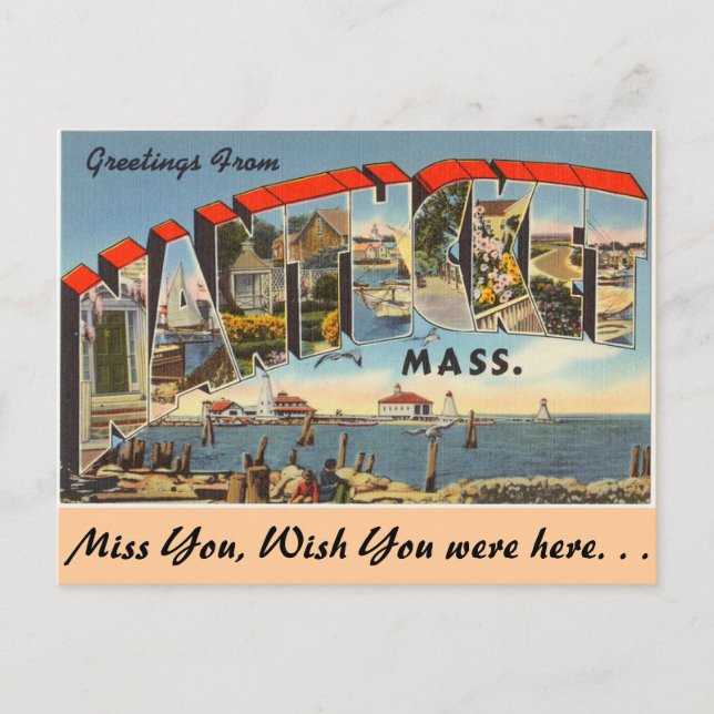 Carte Postale Salutations de Nantucket (Devant)