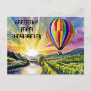 Carte Postale Salutations de Napa Valley Travel Modifier Texte P