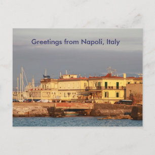 Carte Postale Salutations de Napoli, Italie