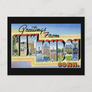 Carte Postale Salutations de New London Connecticut