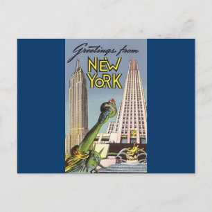 Carte Postale Salutations De New York