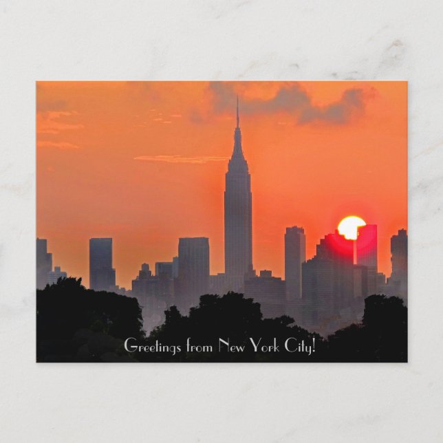 Carte Postale Salutations de New York Postcard (Devant)