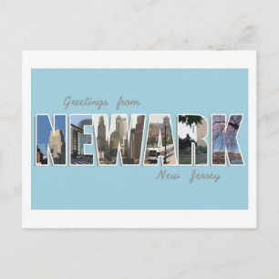 Carte Postale Salutations De Newark, New Jersey - POSTCARD