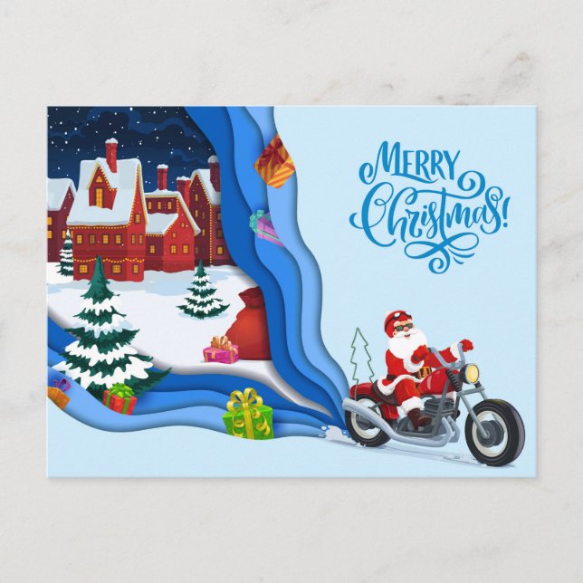 Carte Postale Salutations de Noël (Devant)