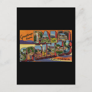 Carte Postale Salutations de Palm Springs en Californie