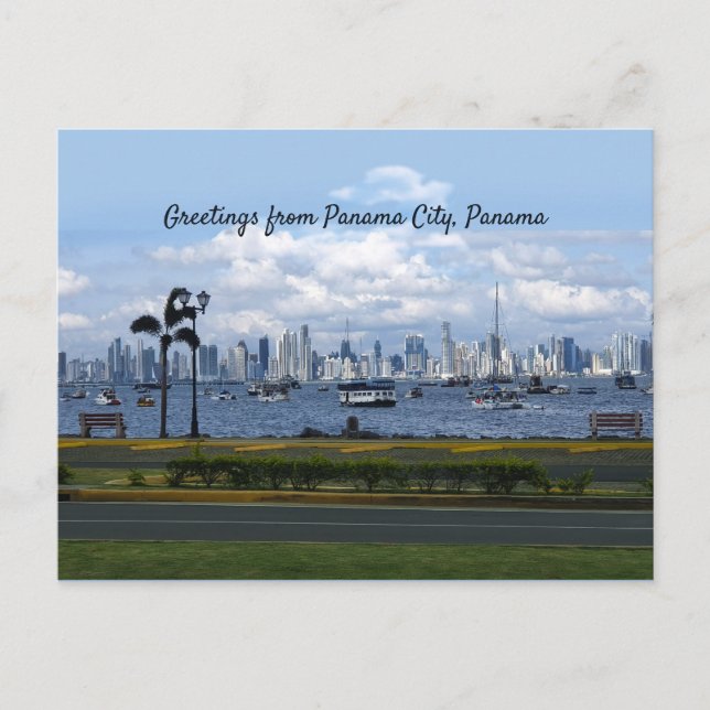 Carte Postale Salutations de Panama City, Panama (personnalisabl (Devant)