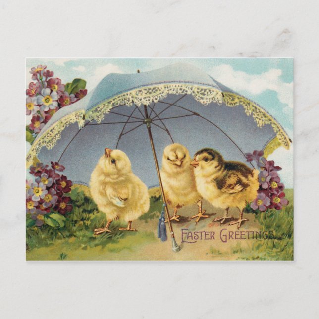 Carte Postale Salutations de Pâques (Devant)