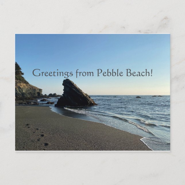 Carte Postale Salutations de Pebble Beach ! (Devant)