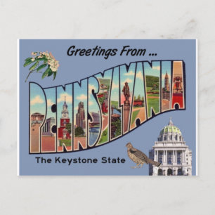 Carte Postale Salutations De Pennsylvanie