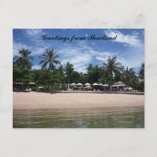 Carte Postale salutations de plage thai