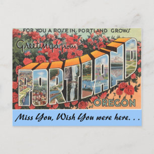 Carte Postale Salutations de Portland