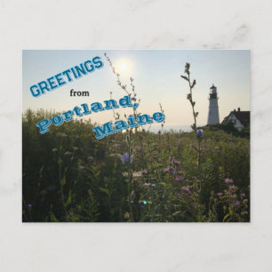 Carte Postale Salutations de Portland, Maine