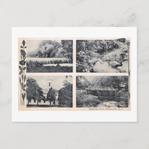 Carte Postale Salutations de Pottersville NJ 1910 Vintage