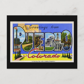 Carte Postale Salutations de Pueblo Colorado