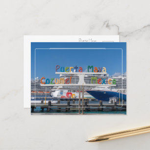 Carte Postale Salutations de Puerta Maya, Cozumel