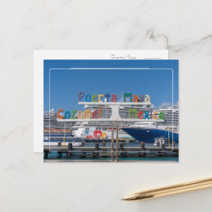 Carte Postale Salutations de Puerta Maya, Cozumel