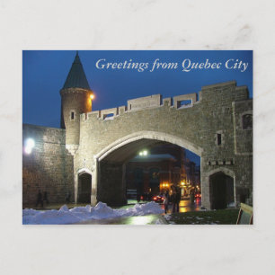 Carte Postale Salutations de Québec