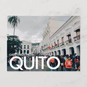 Carte Postale Salutations de Quito, Equateur