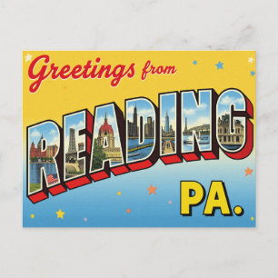Carte Postale Salutations de Reading PA