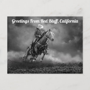 Carte Postale Salutations De Red Bluff, California Postcard
