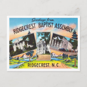 Carte Postale Salutations de Ridgecrest Baptist Assembly