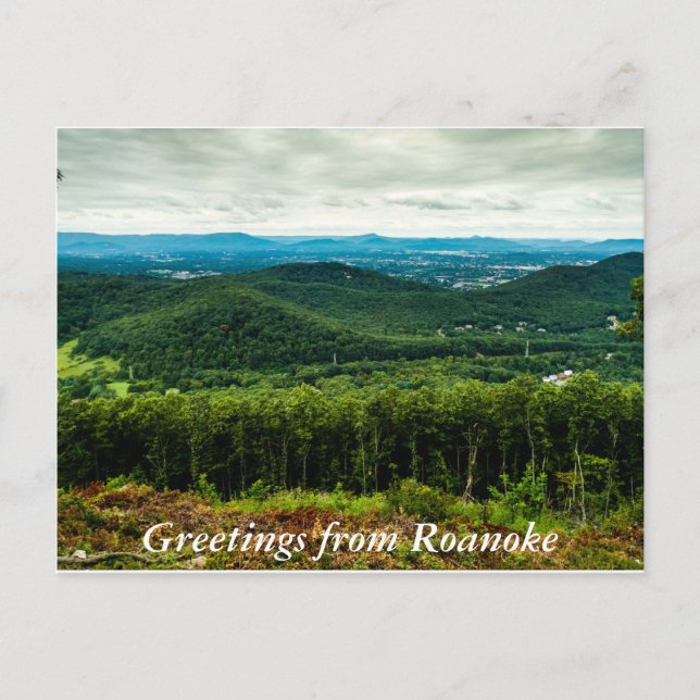 Carte Postale Salutations de Roanoke (Devant)